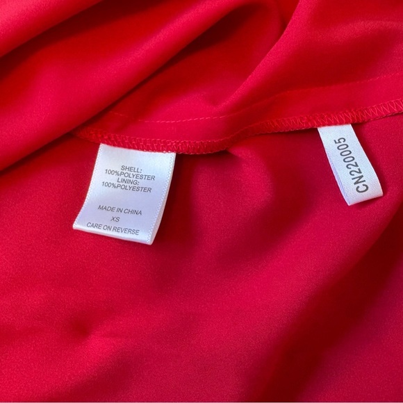 Gabrielle Union Red Mini Slip Dress Model Off Duty size xs - Picture 7 of 8